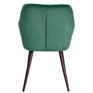 mobiliario-contract-sillon rolando metal tapizado velvet 56 verde oscuro 4 4